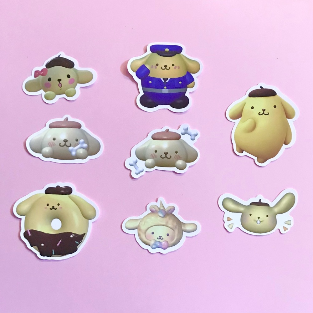 Sanrio Pompompurin 3D stickers 8